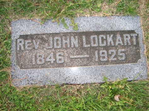 Rev John Lockart Memorial Find A Grave