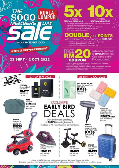 Sogo Kuala Lumpur Members Day Sale Catalogue Sep Oct