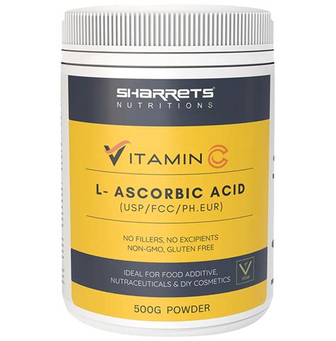 Sharrets Vitamin C L Ascorbic Acid Powder Buy Jar Of 500 0 Gm Powder