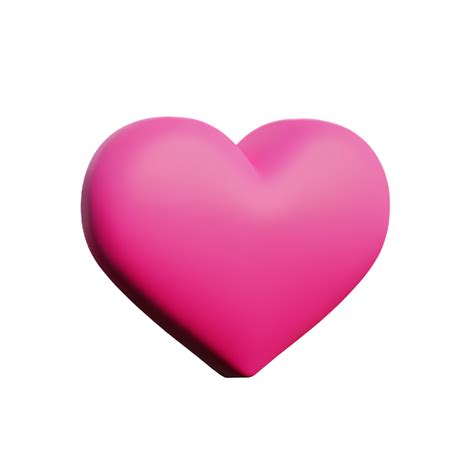 Pink Heart 3d Rendering Icon Illustration 29254558 Png