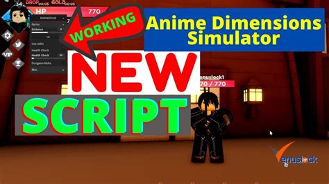 New Anime Dimensions Simulator Script Dungeon Auto Farm Roblox GUI