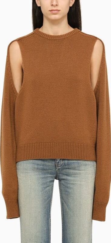 Ramael Camel Jumper With Cut Out Shopstyle Sweaters