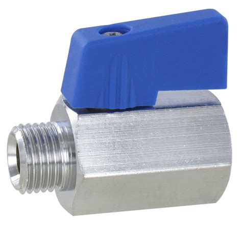 3 8 Hexagonal Bar Chrome Plated Male Female Ball Valve Blue Lever Senga