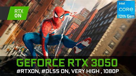 Marvel S Spider Man Remastered RTX 3050 1080p Very High DLSS ON