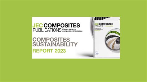 EuCIA Partners With JEC Group On 2023 Composites Sustainability Report