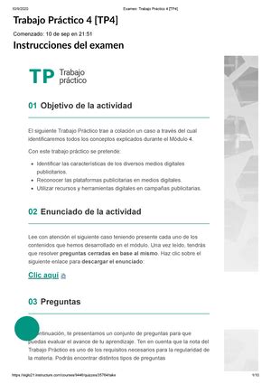 Examen Trabajo Pr Ctico Tp Trabajo Pr Ctico Tp