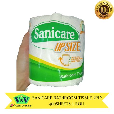 Vnv Sanicare Bathroom Tissue 2ply 400sheets 1 Roll Lazada Ph