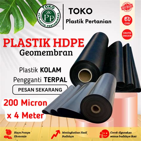 Jual Geomembran Hdpe Tebal Micron Lebar Meter Shopee Indonesia