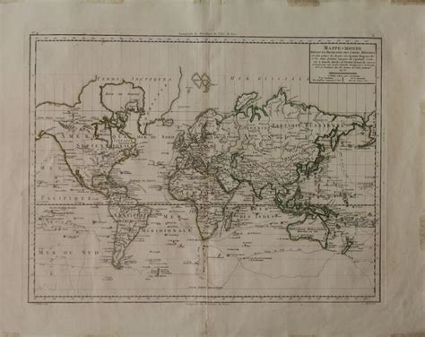 Map Mappe Monde Suivant La Projection Des Cartes Reduites Ou L On A