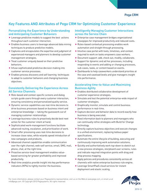 Pega CRM Data Sheet | PDF