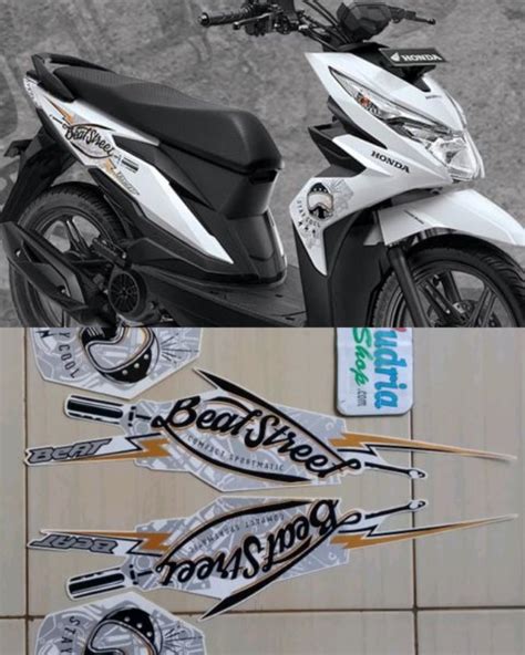 Jual Stiker Striping Lis Standar Ori New Honda Beat Street F Fi Putih