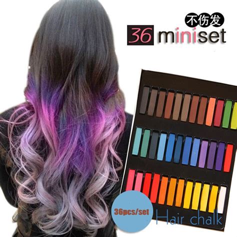 6122436 Pcsset Hair Chalk One Time Temporary H Grandado