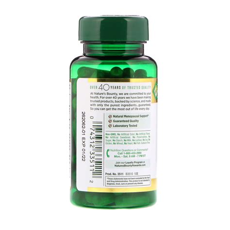 Nature's Bounty, Black Cohosh, 540 mg, 100 Capsules - iHerb.com