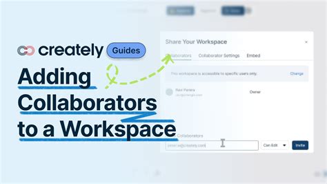 Creately Guides Adding Collaborators To A Workspace Youtube