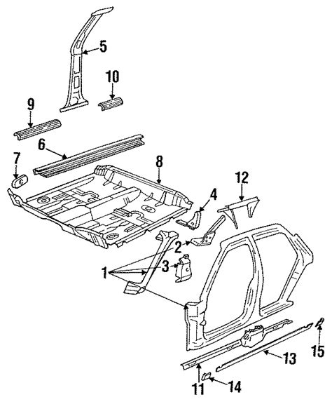 Buick Lesabre Applique Assembly Cplr Pillar Molding 25625468
