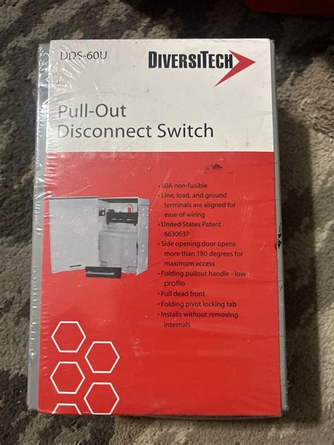 DiversiTech DDS-60 Pull Out Switch Fuse 60A Box Disconnect For Mini