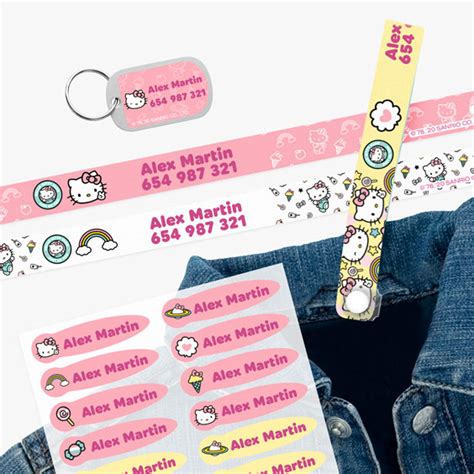 Hello Kitty Name Label Pack Stikets