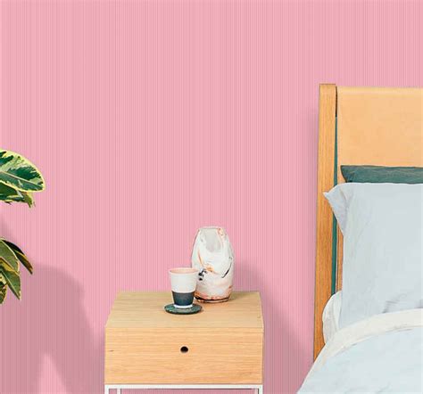 Tapisserie Chambre Rayures Verticales Rosa Pastel Scandinave TenStickers