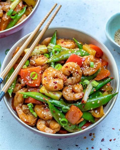 Easy Szechuan Shrimp Stir Fry Recipe Healthy Fitness Meals