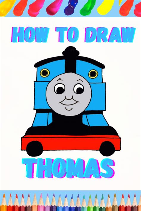 🚂 How to Draw THOMAS the Tank Engine Step by Step Easy | Cách vẽ TẦU ...