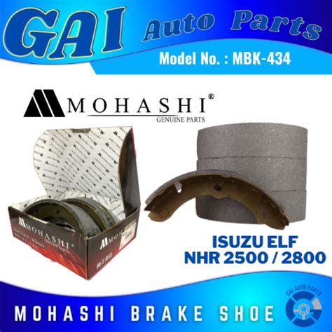 Isuzu Elf Nhr Mbk Front Rear Genuine Mohashi Brake