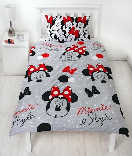 Disney Minnie Mouse Quilt Cover Set Single Cute