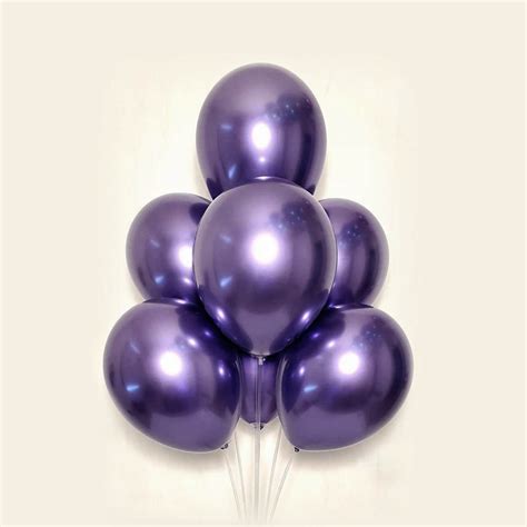 Balão Bexiga Violeta Alumínio 9 Polegadas Happy Day C 25 Un