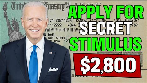 Apply Now Secret Stimulus Is Approved And Coming Fourth