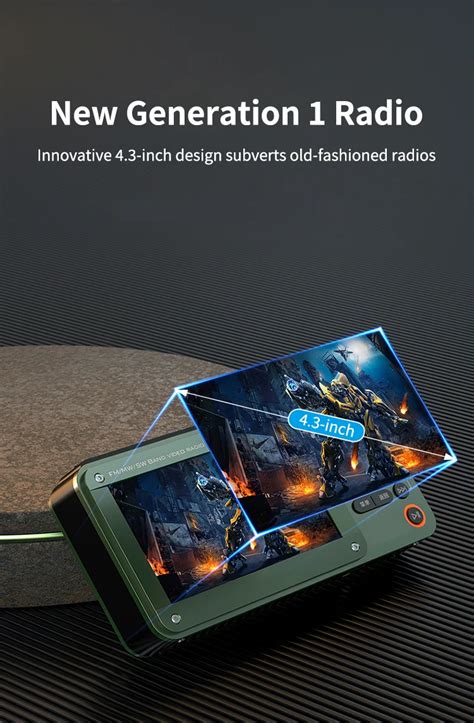 Portable 4 3 Inch Lcd Screen Radio Multi Band Hf Am Built In