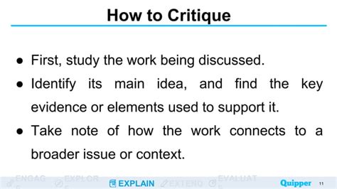 Eap 1112unit 7lesson 1features And Structure Of A Critique Paperpptx