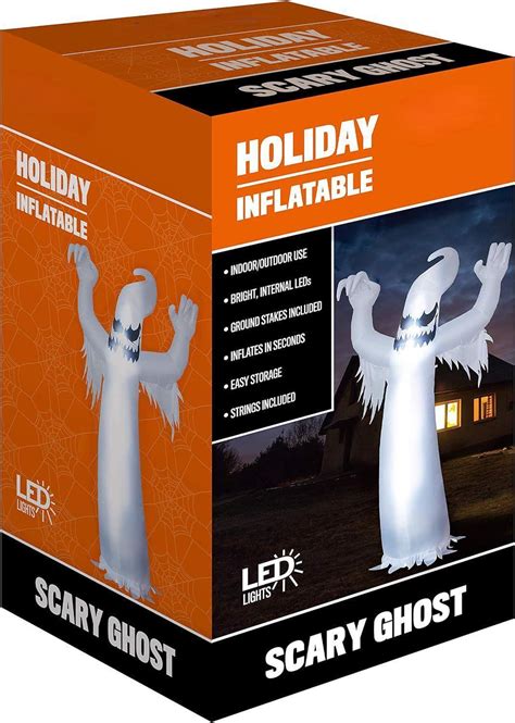 Ft Tall Halloween Inflatable Scary Spooky Ghost Inflatable Yard