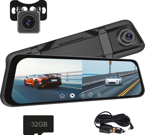 10 Spiegel Dashcam mit Rückfahrkamera Dual 1080P Rückspiegel Dashcam