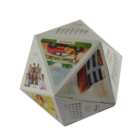 Wholesale Irregular Shape Round 3d Calendars My First Unique 2024 Calendar Custom Printing ...