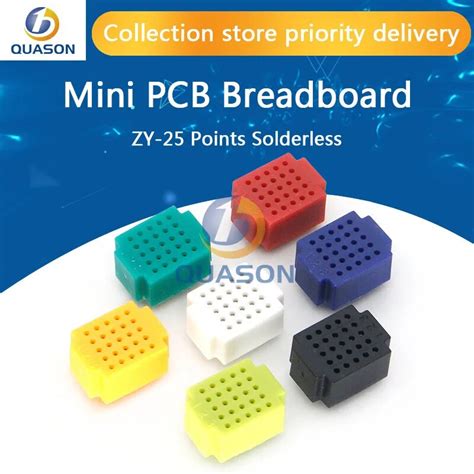 ZY 25 Points Solderless PCB Breadboard Mini Universal Test Protoboard