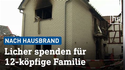 Spendenaktion Nach Hausbrand Hessenschau YouTube