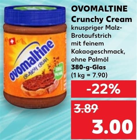 OVOMALTINE Crunchy Cream 380 G Glas Angebot Bei Kaufland