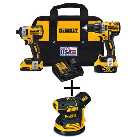 DEWALT 20 Volt MAX XR Lithium Ion Cordless Brushless Drill Impact Combo