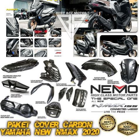 Jual Paket Carbon Nemo Nmax New Aksesoris Motor All New