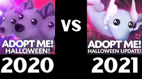 Halloween Event 2020 And 2021 Comparison Roblox Adopt Me Youtube