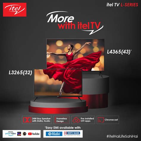 Itel L Series 32 HD And 43 FHD Smart TVs Launched Starting At Rs 8999