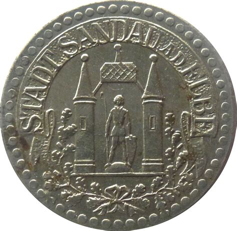 10 Pfennig Sandau An Der Elbe Ville De Sandau An Der Elbe Numista