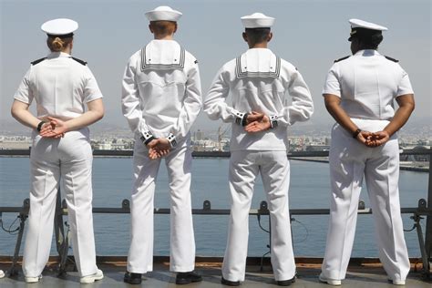 DVIDS Images Sailors Stand At Parade Rest Image 1 Of 8