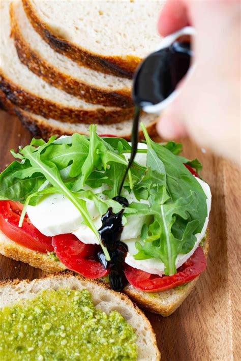 Balsamic Glazed Caprese Sandwich Fast Healthy Oh Sweet Basil