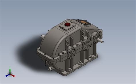 两级直齿齿轮变速箱课程设计solidworks Step Iges Solidworks 2014 模型图纸下载 懒石网