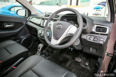 Perodua Bezza sedan interior launched for sale in Malaysia