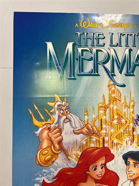 Disney's The Little Mermaid BANNED Movie Poster VHS Video Store