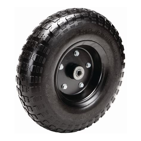 8 Solid Rubber Tire With Zinc Plated Rim