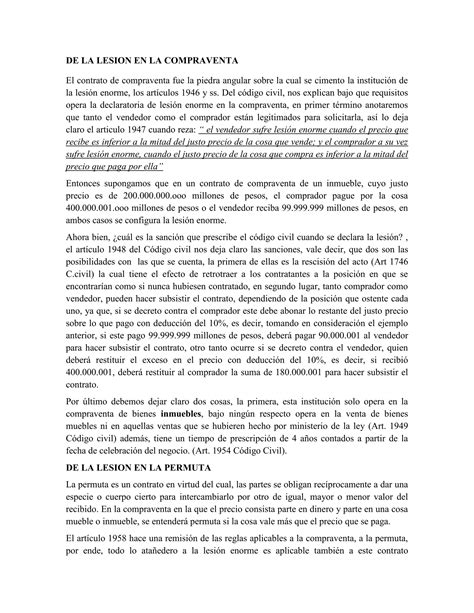 Sobre La Nulidad Civil En Los Contratos Pdf