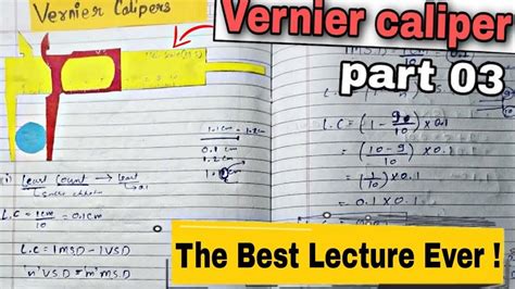 Vernier Caliper Basic Explain Error 03 JEE NEET CLASS 11