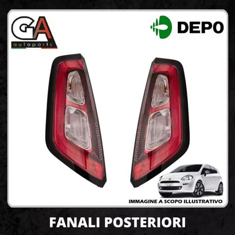 Coppia Fari Fanali Posteriore Stop Led Fiat Grande Punto Evo Destro